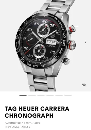 Reloj Tag Heuer Carrera Cronógrafo Automático