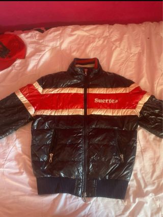 Giubbotto Suerte Vintage Nero Rosso