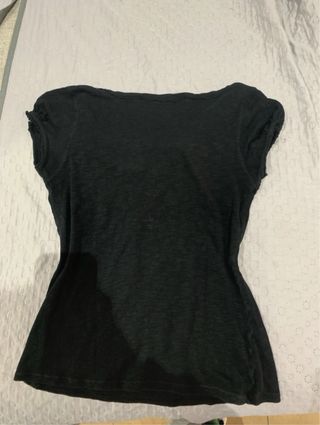 Camiseta Rafaluc negra con apliques
