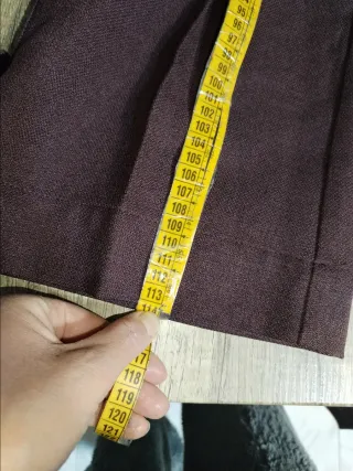 Pantaloni uomo color prugna nuovi con cartellino