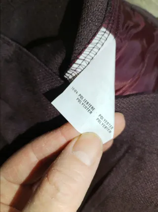 Pantaloni uomo color prugna nuovi con cartellino