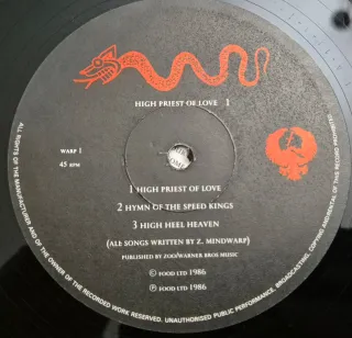 Zodiac Mindwarp High Priest LP Vinilo