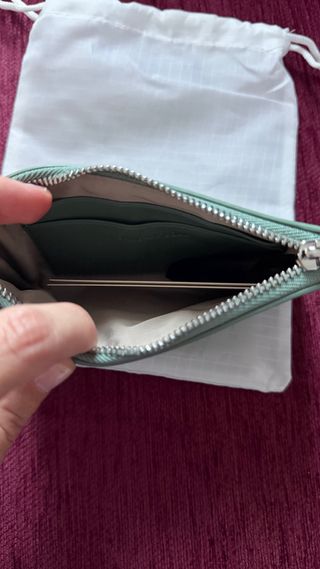 Monedero Bimba y Lola verde efecto piel cocodrilo