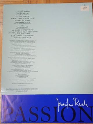 Jennifer Rush 'Passion' (Vinilo LP)
