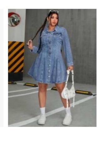 Vestido vaquero azul talla 4XL