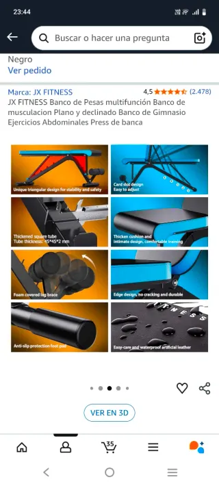 Banco de musculación JX Fitness