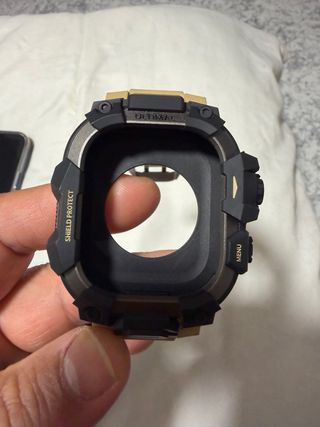 Protector Carcasa Apple Watch Ultra 3 Negro/Beige