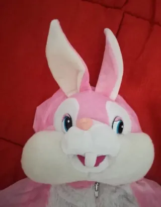 Vestito Carnevale Coniglietto Rosa