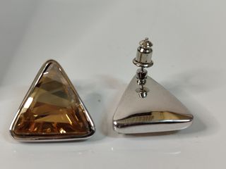 Colgante y Pendientes Bañados en Rodio