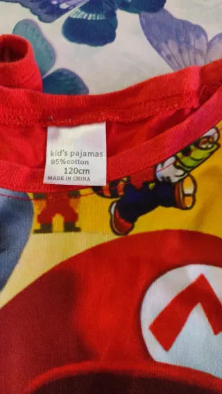 Camiseta Manga Larga Mario Bros Talla L