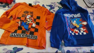 Camiseta Manga Larga Mario Bros Talla L