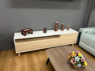 Mueble salón Barcelona madera y metal
