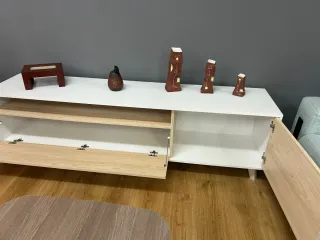 Mueble salón Barcelona madera y metal