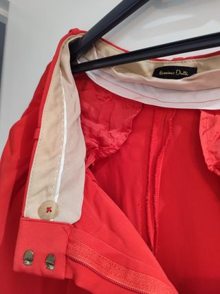 Pantalones palazzo Massimo Dutti rojos