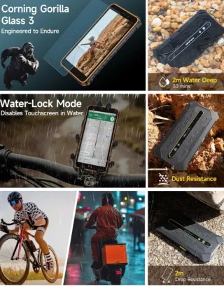 Teléfono Ulefone Irrompible Negro/Naranja