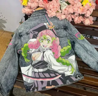 Chaqueta vaquera pintada a mano
