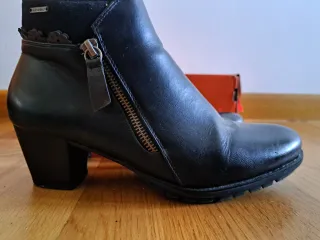 Botines negros tacón mujer