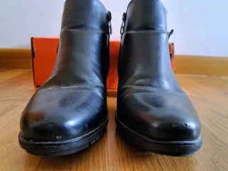 Botines negros tacón mujer