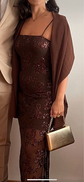 Vestido marrón Buganco