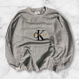 Sudadera Calvin Klein Jeans Gris Logo