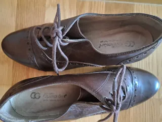 Zapatos de tacón mujer marrones