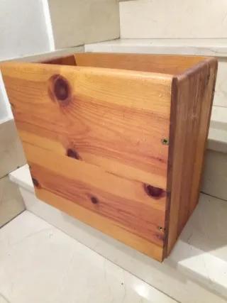 Cajón de madera rústico 39x26x36
