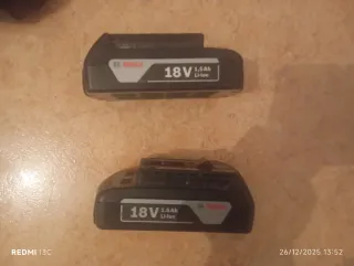 Taladro Profesional Percutor Bosch+2 baterías 18V