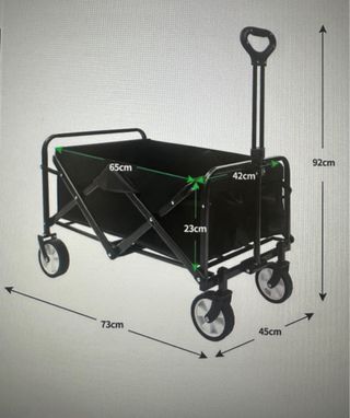 Carro plegable negro