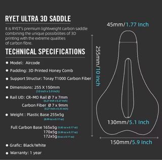 Sillín Ryet Carbono