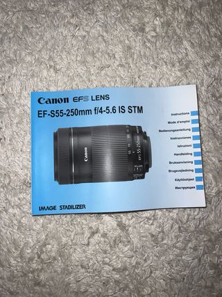 Objetivo Canon EFS 55250mm f/45.6 IS STM