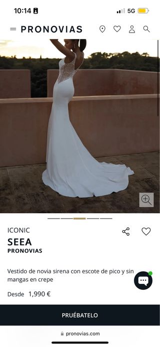 Vestido novia Pronovias