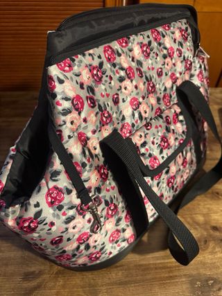 Transportín perro pequeño floral