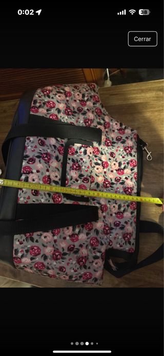 Transportín perro pequeño floral