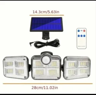 2 Focos Solares LED