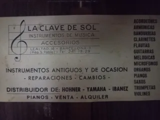 Guitarra Flamenca clave del sol