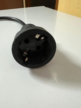 Adaptador conector CEE azul y negro