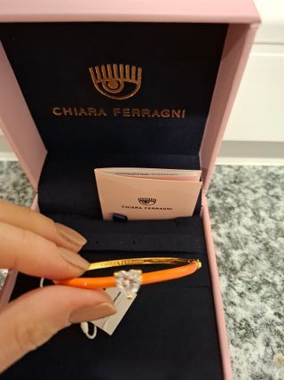 Bracciale Chiara Ferragni Arancione e Oro