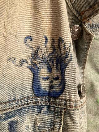 Chaqueta vaquera pintada