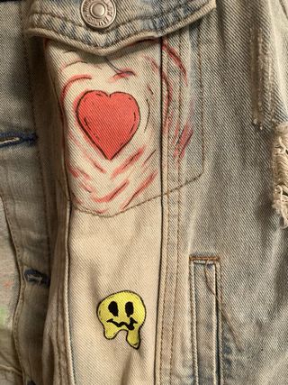 Chaqueta vaquera pintada