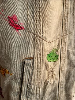 Chaqueta vaquera pintada