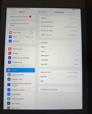 iPad 6ª Gen 32GB Gris