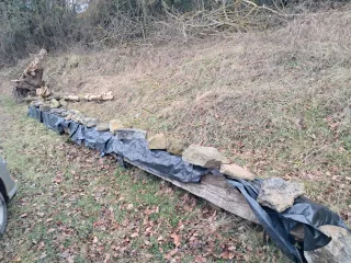 Viga de madera grande 7m, de roble.