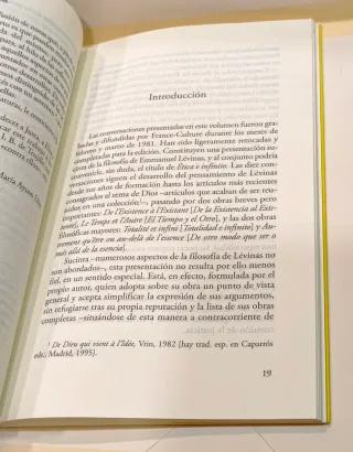 Libro Ética e infinito Emmanuel Lévinas