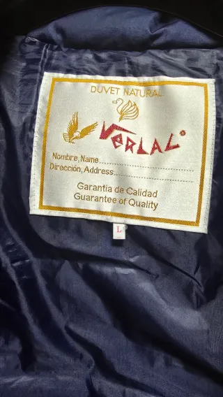 Plumas VERLAC original Talla L