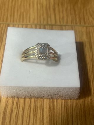 Anillo Xuping Laminado 14k Talla 8