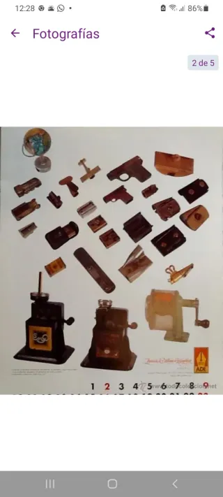 Calendario 2002 Estilográficas