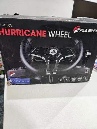 Consola PS4 Pro Blanca + Volante y Juegos