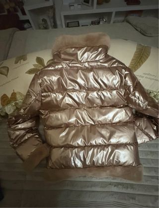 Plumas corto Yess Zee dorado/rosa sin estrenar