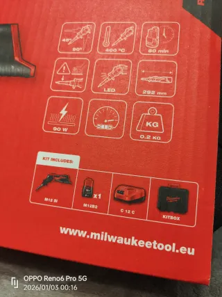 Soldador M12 Milwaukee