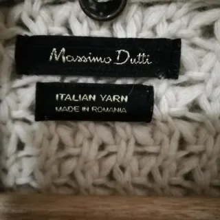 Chaqueta larga de lana beige